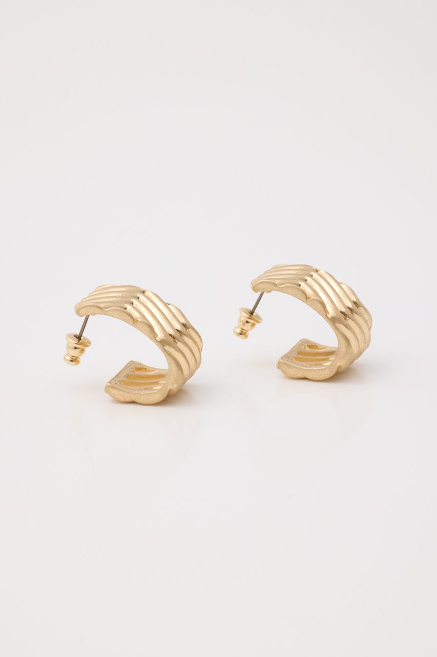 WAVY RING イヤリング GLD FREE