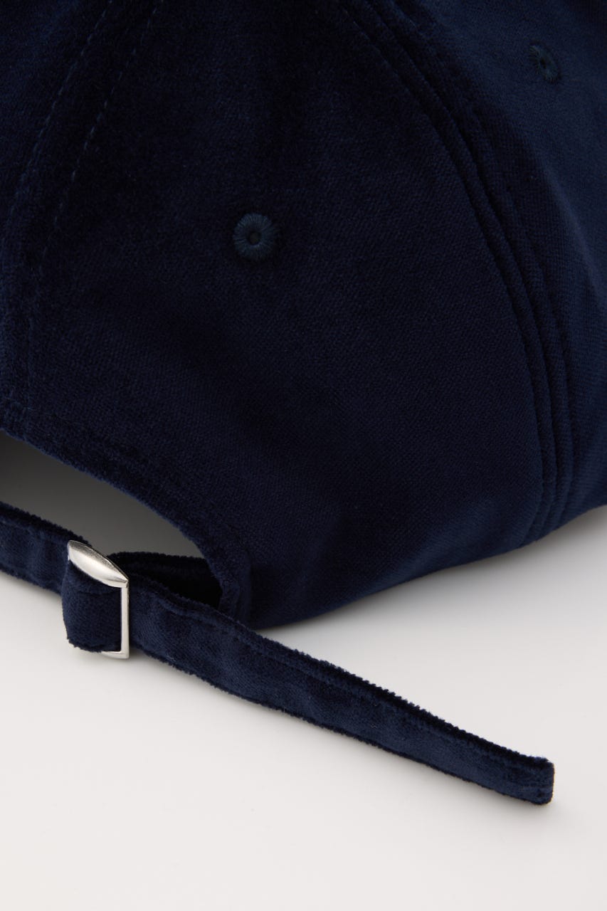 VELOUR LOGO キャップ NVY FREE