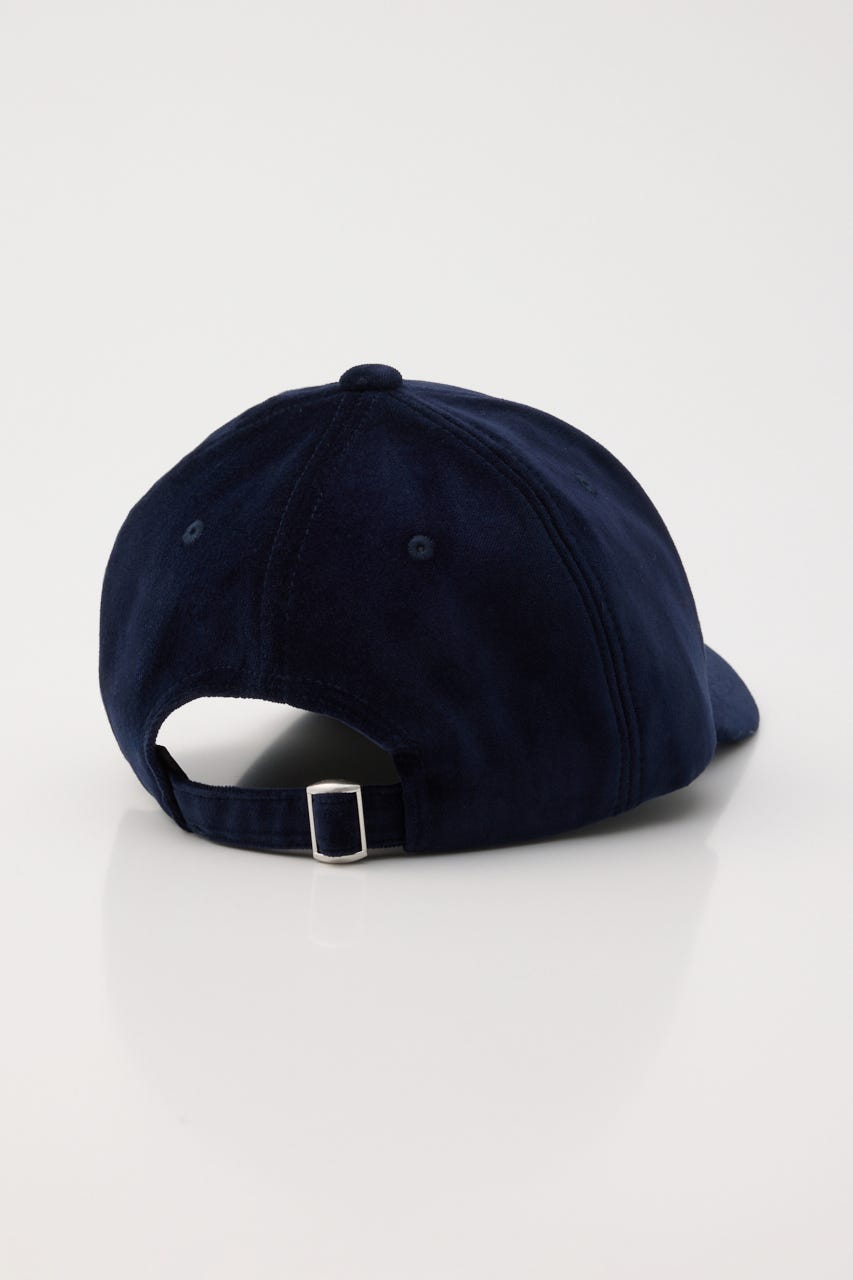 VELOUR LOGO キャップ NVY FREE