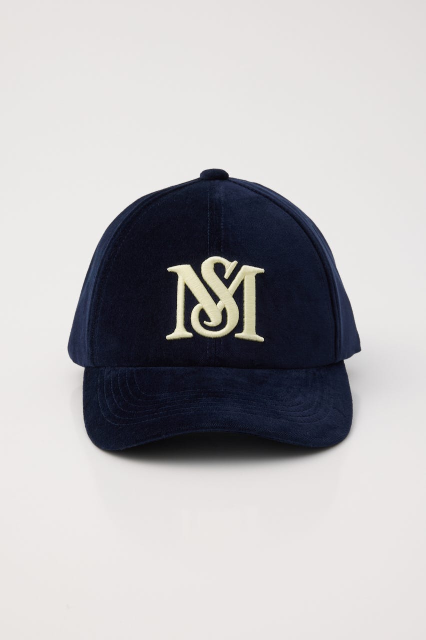 VELOUR LOGO キャップ NVY FREE