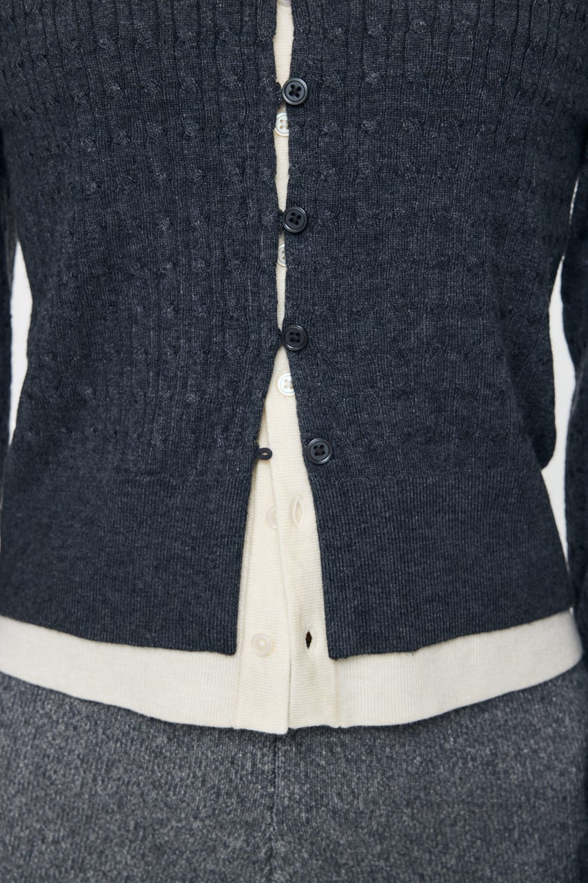 LAYERED LIKE KNIT トップス C.GRY FREE
