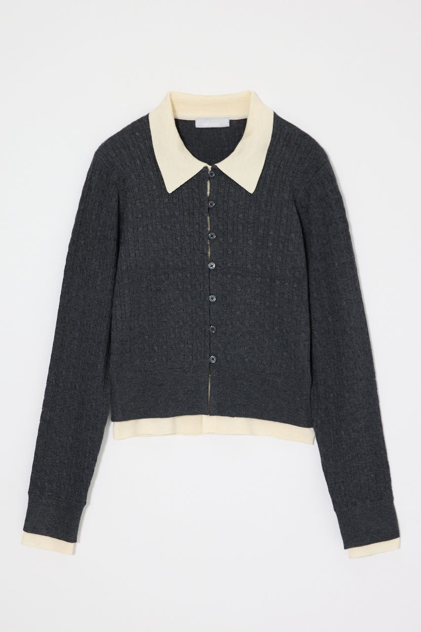 LAYERED LIKE KNIT トップス C.GRY FREE