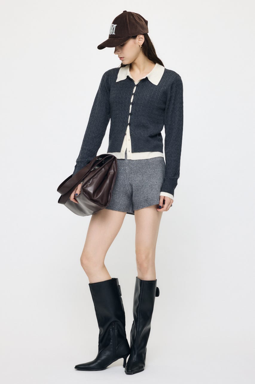 LAYERED LIKE KNIT トップス C.GRY FREE