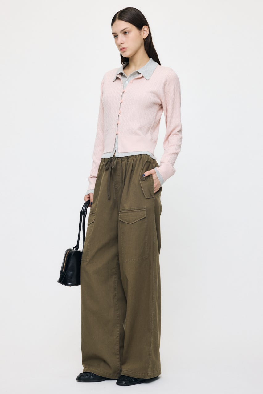 LAYERED LIKE KNIT トップス L/PNK FREE