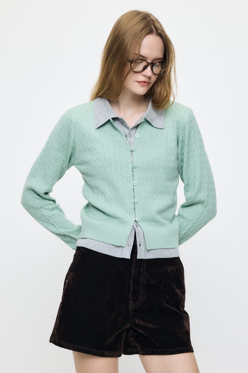 LAYERED LIKE KNIT トップス MINT FREE
