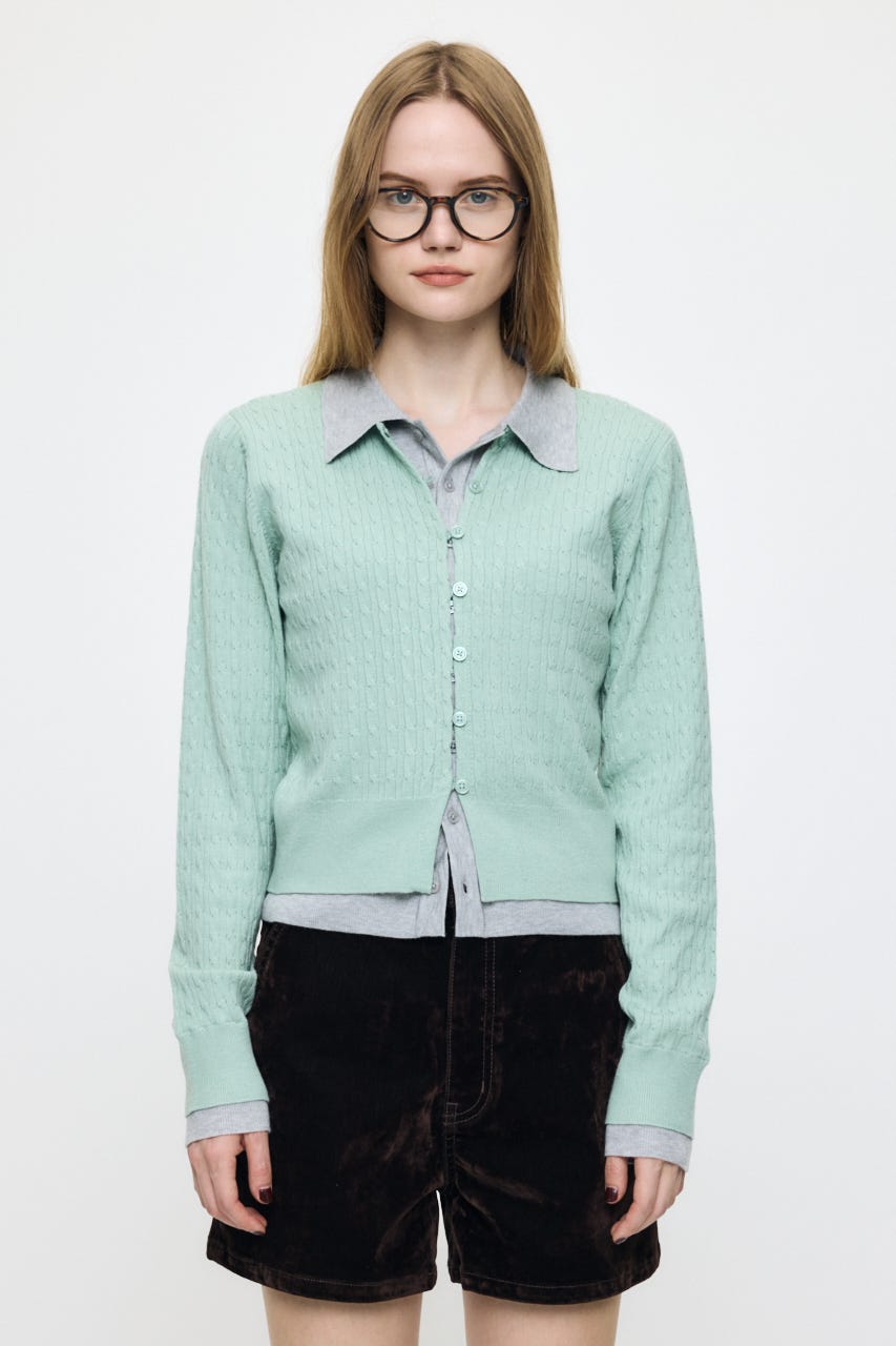 LAYERED LIKE KNIT トップス MINT FREE