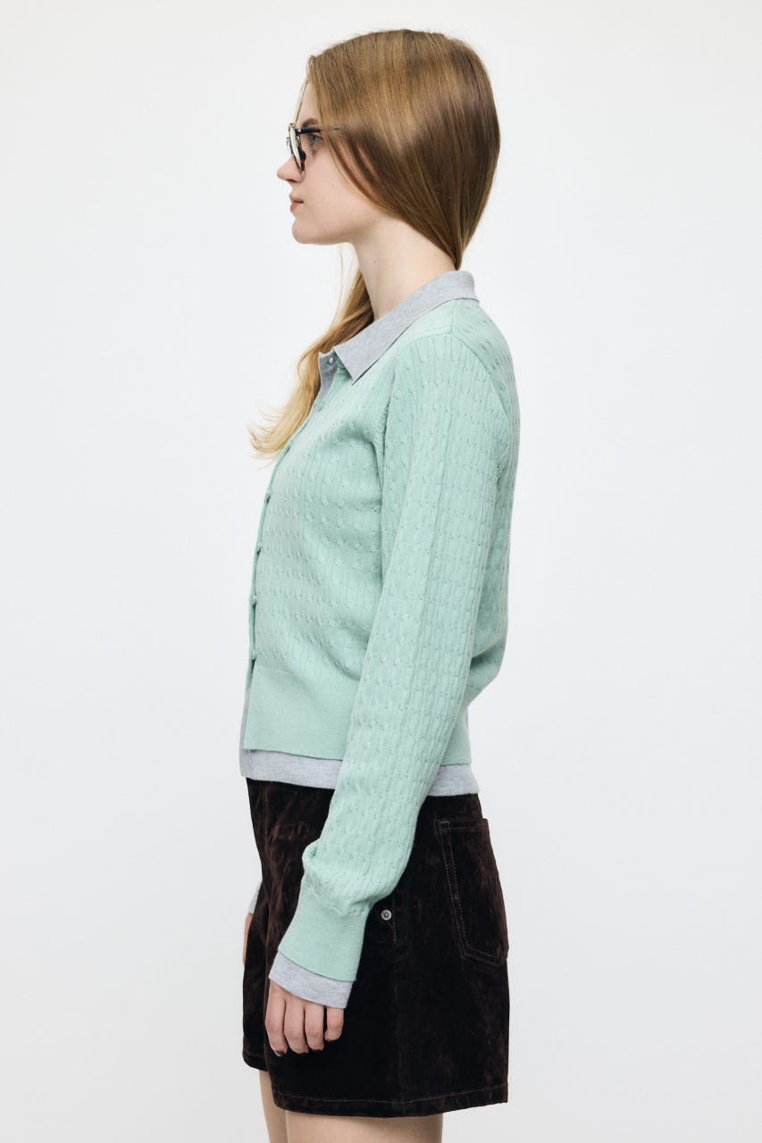 LAYERED LIKE KNIT トップス MINT FREE