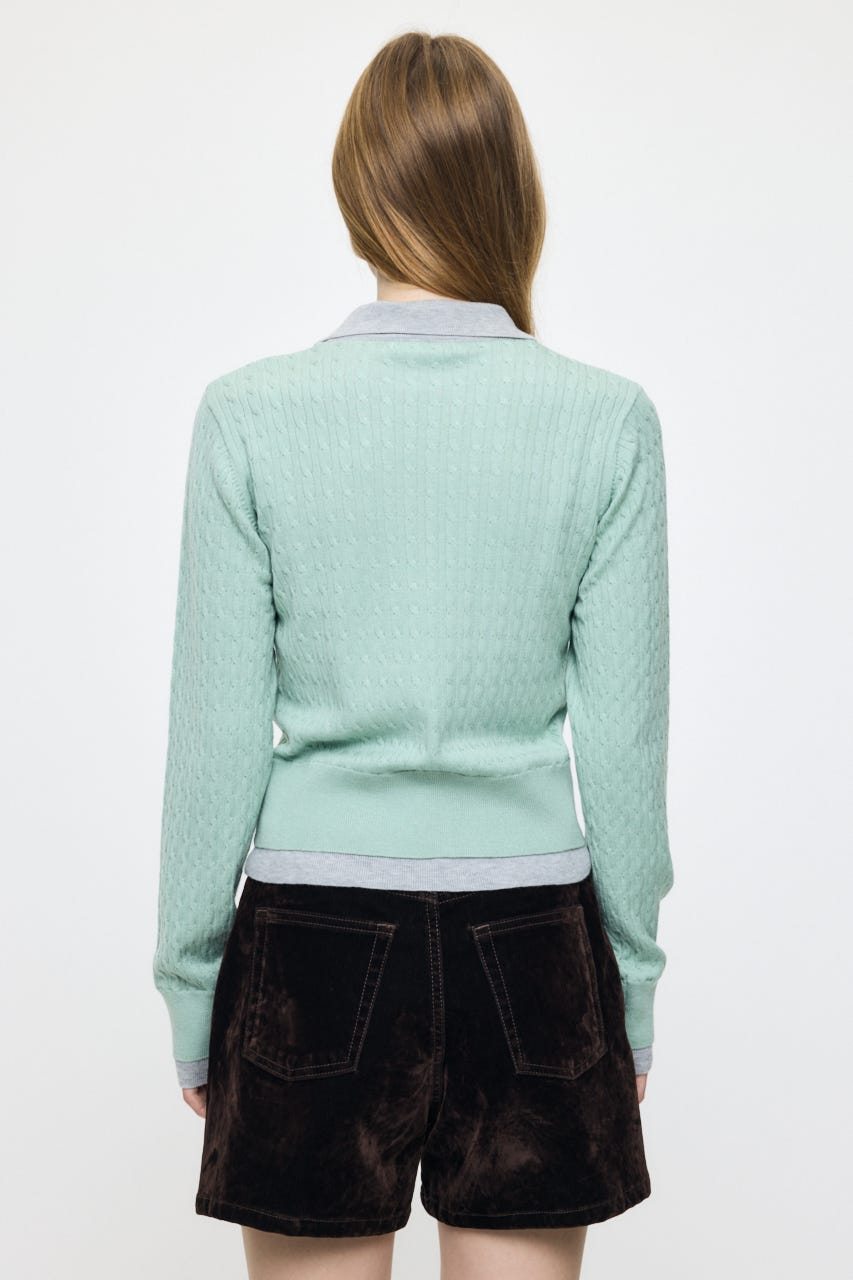 LAYERED LIKE KNIT トップス MINT FREE