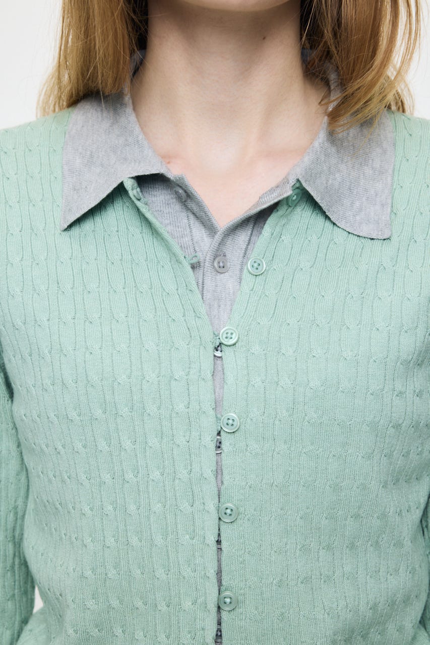 LAYERED LIKE KNIT トップス MINT FREE