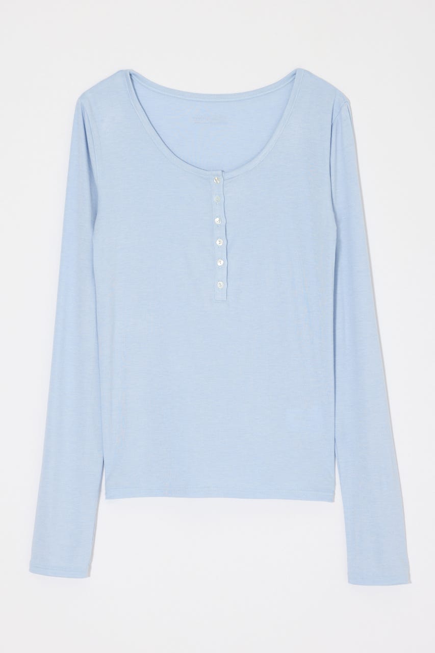 ES HENRY NECK トップス L/BLU 2