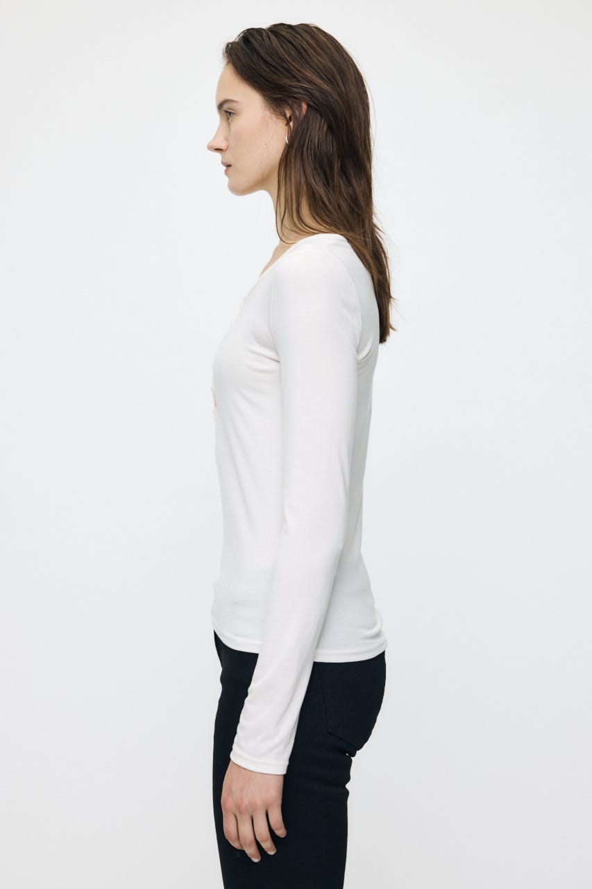 ES HENRY NECK トップス O/WHT 1
