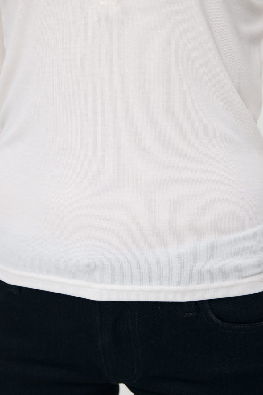 ES HENRY NECK トップス O/WHT 1