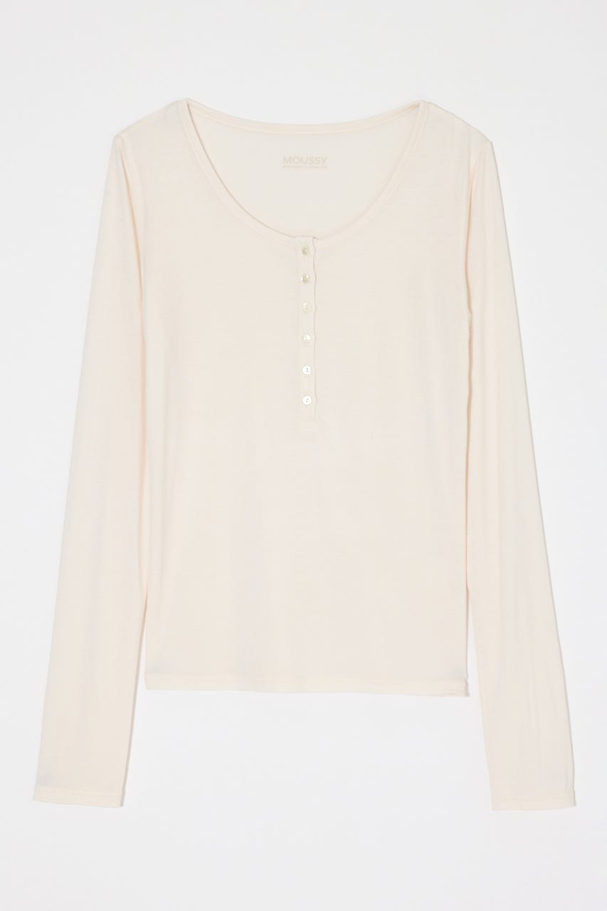 ES HENRY NECK トップス O/WHT 1