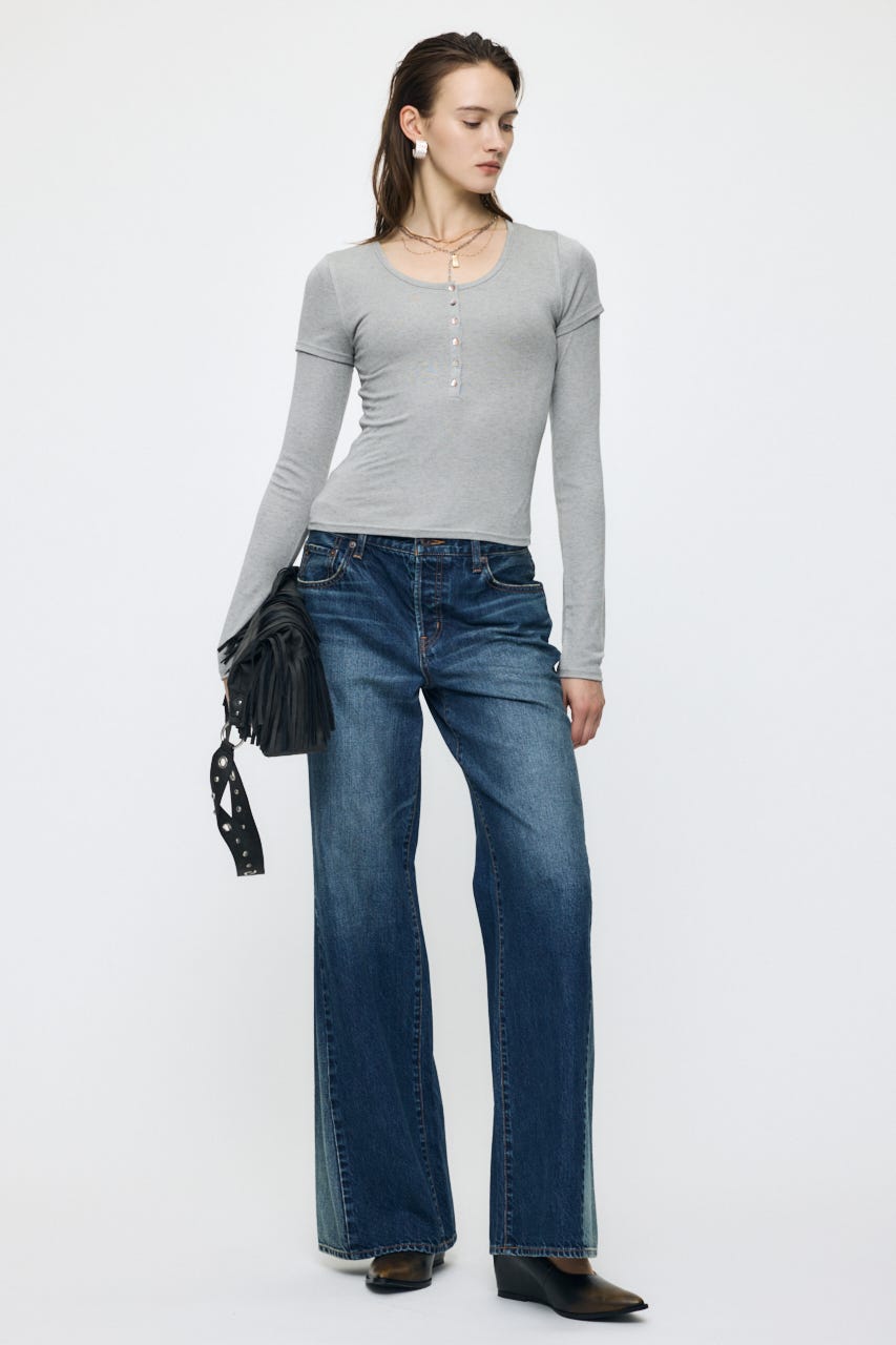 ES HENRY NECK トップス T.GRY 2