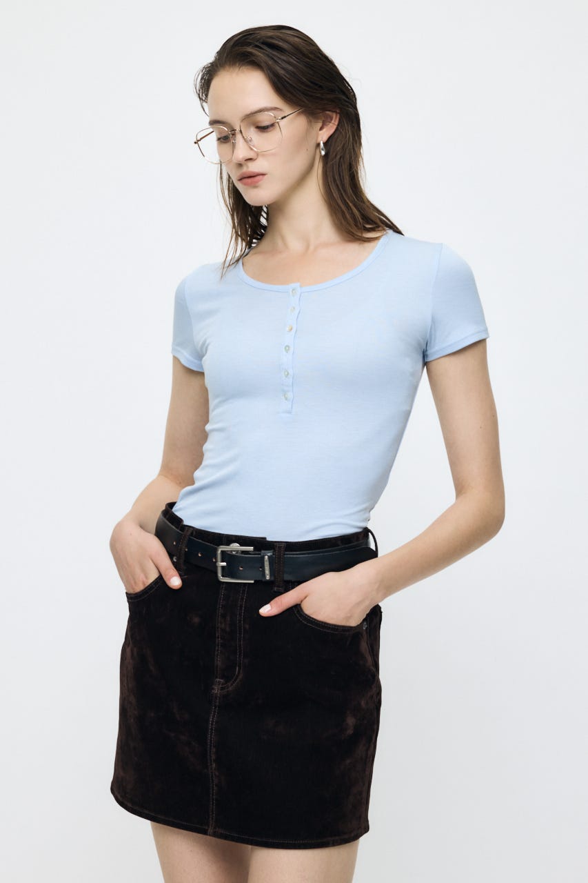 ES HALF SLEEVE トップス L/BLU 2