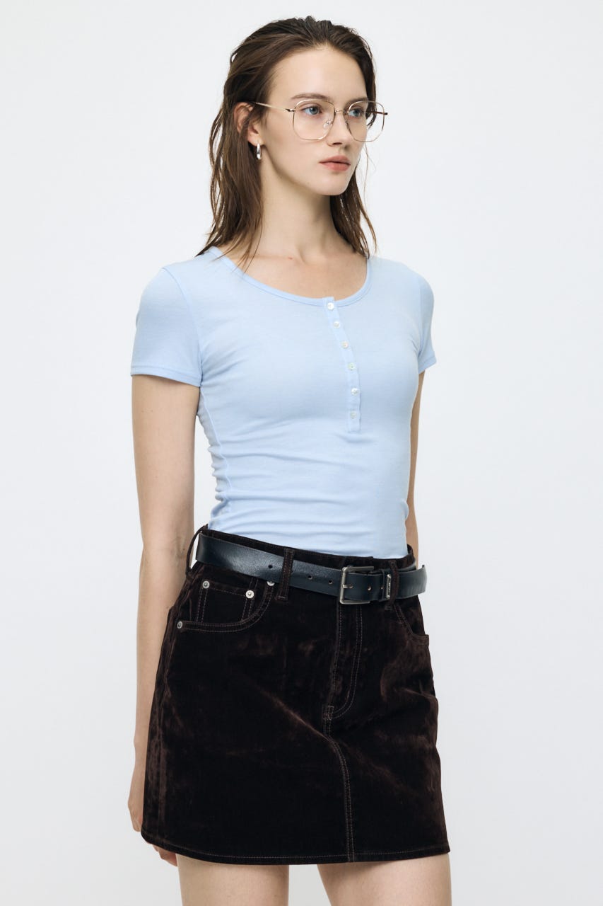 ES HALF SLEEVE トップス L/BLU 2