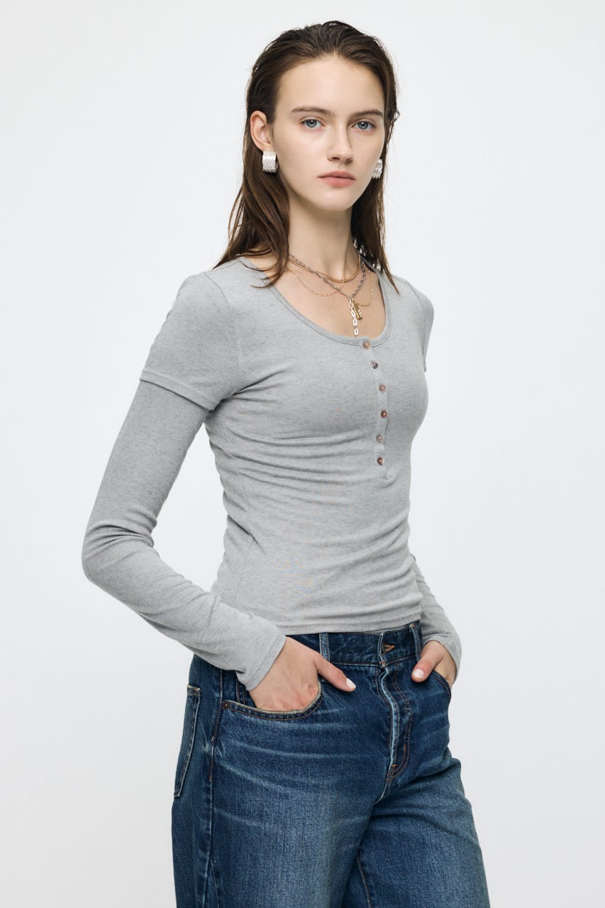 ES HALF SLEEVE トップス T.GRY 2