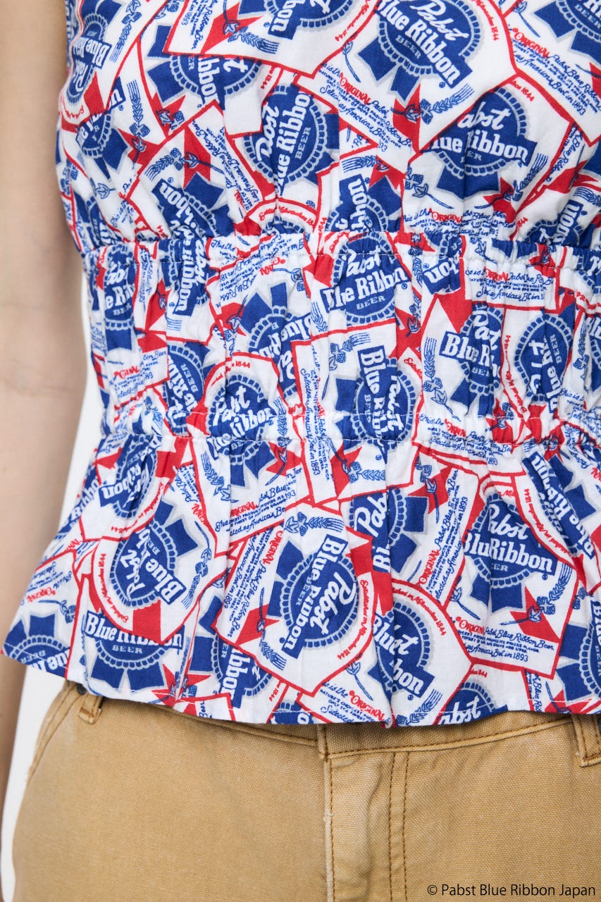 PABST HALTER NECK トップス WHT 1