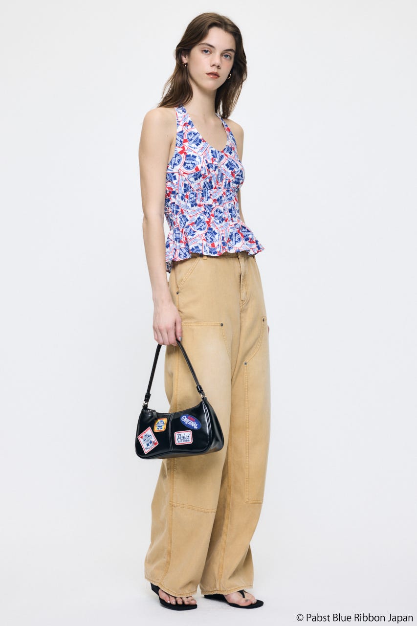 PABST HALTER NECK トップス WHT 1