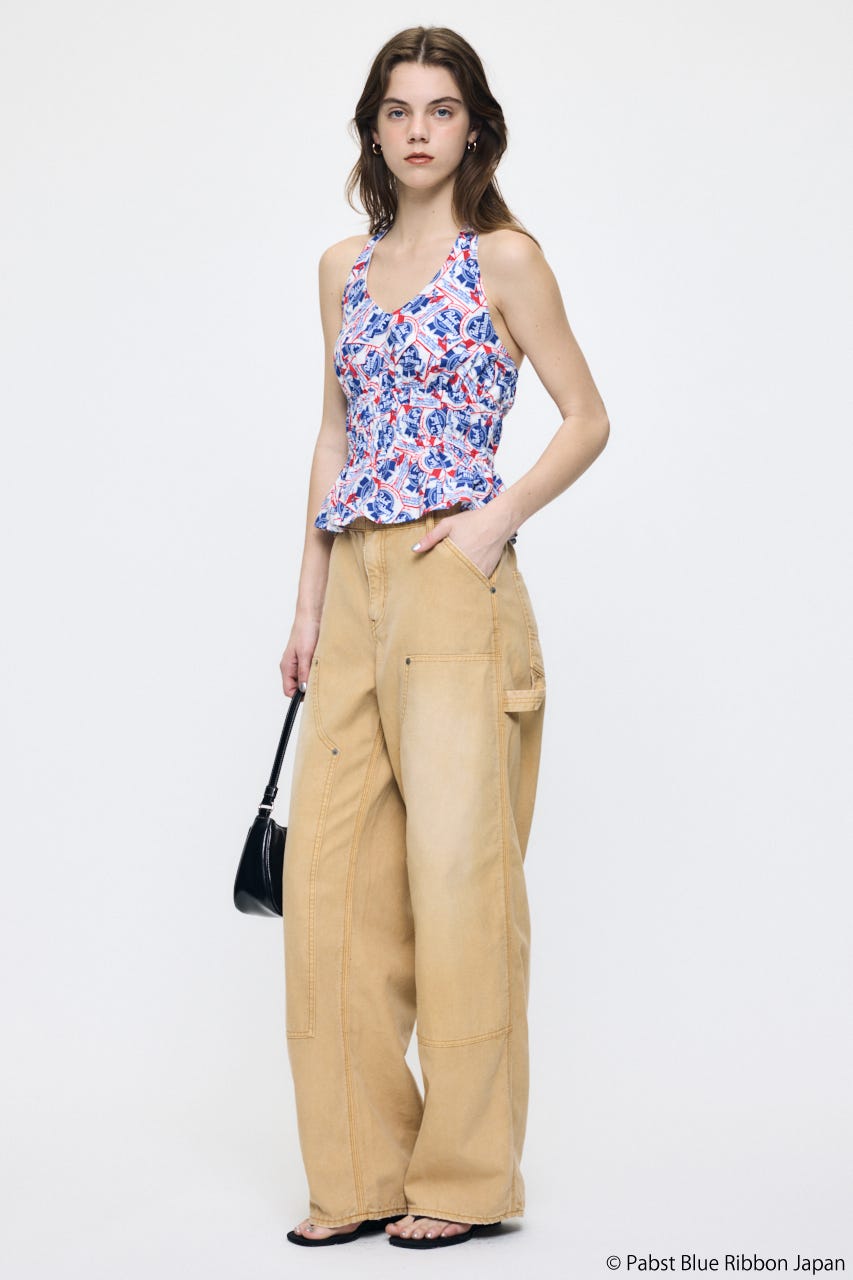PABST HALTER NECK トップス WHT 1