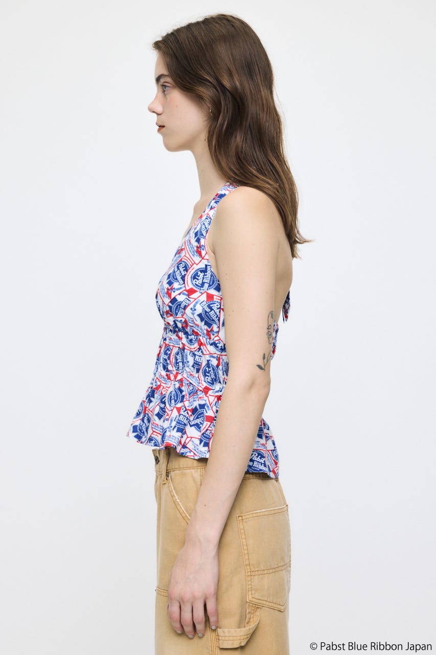 PABST HALTER NECK トップス WHT 1
