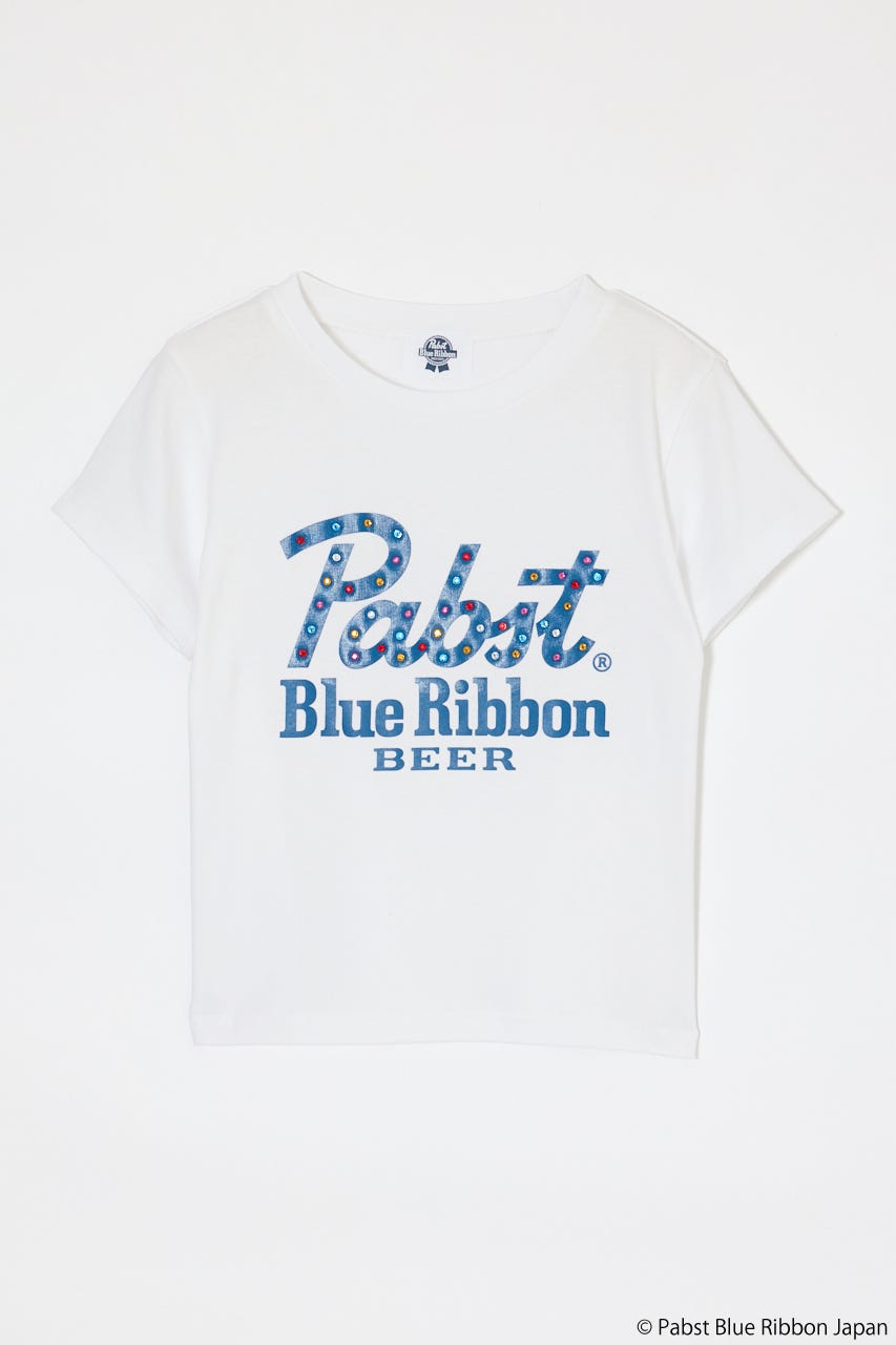 PABST CURSIVE LOGO Tシャツ WHT FREE