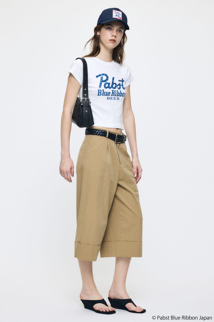 PABST CURSIVE LOGO Tシャツ WHT FREE