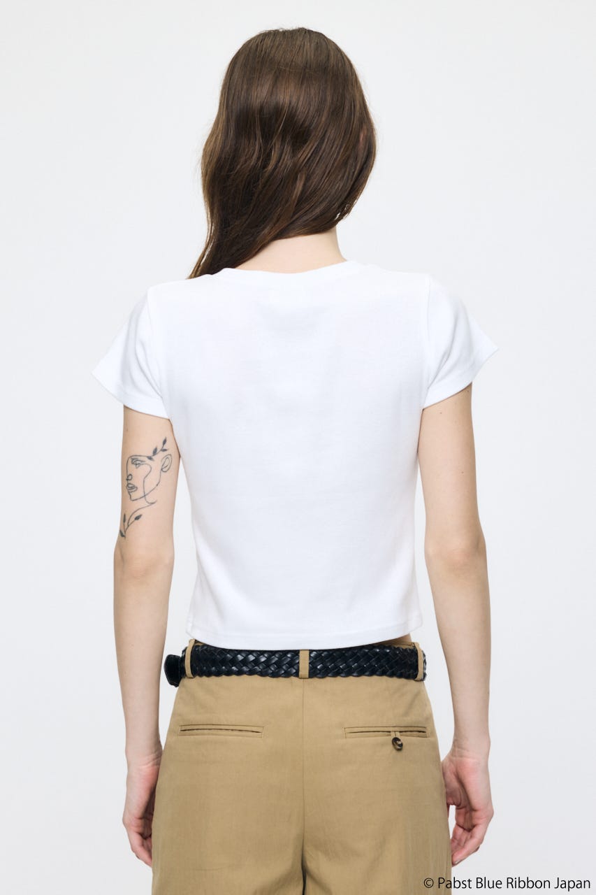 PABST CURSIVE LOGO Tシャツ WHT FREE