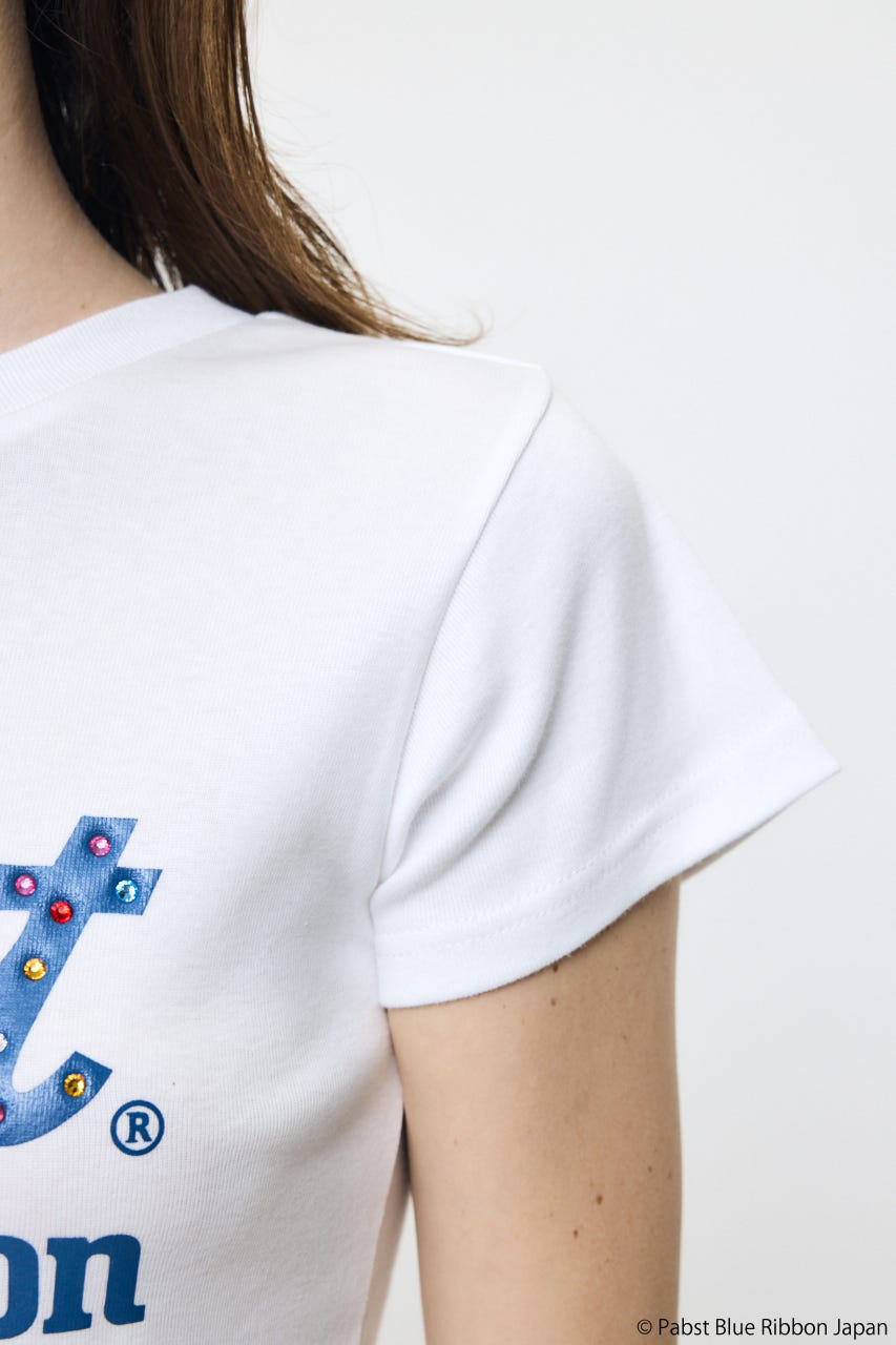 PABST CURSIVE LOGO Tシャツ WHT FREE