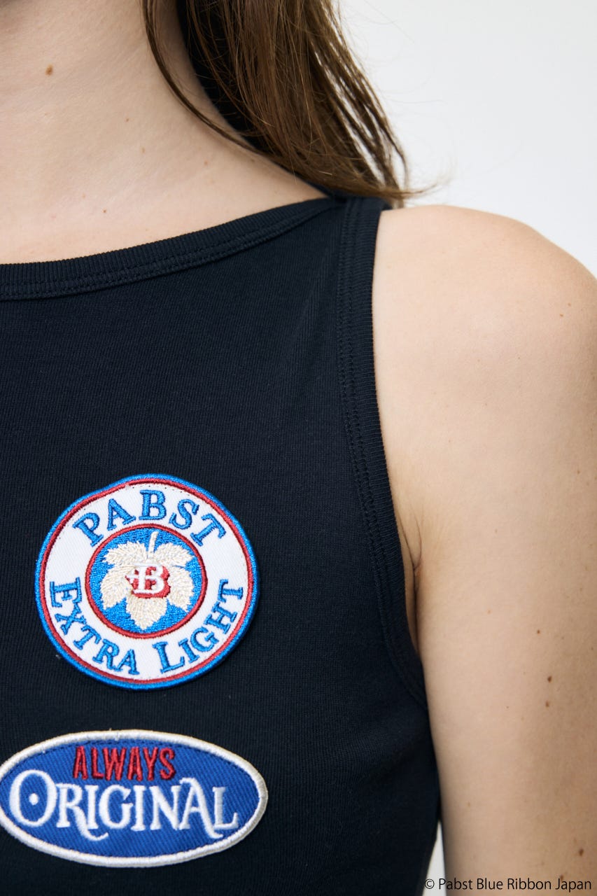 PABST PATCHE タンクトップ BLK FREE
