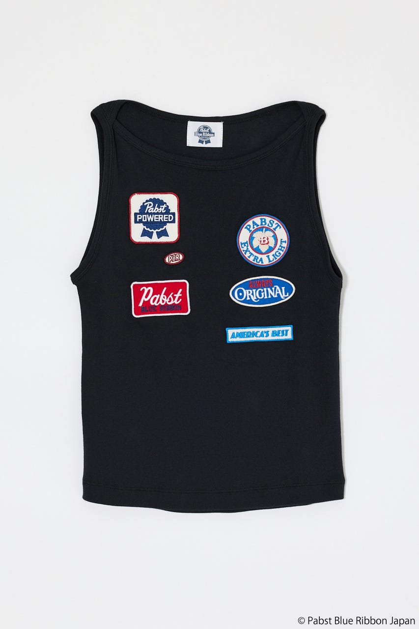 PABST PATCHE タンクトップ BLK FREE