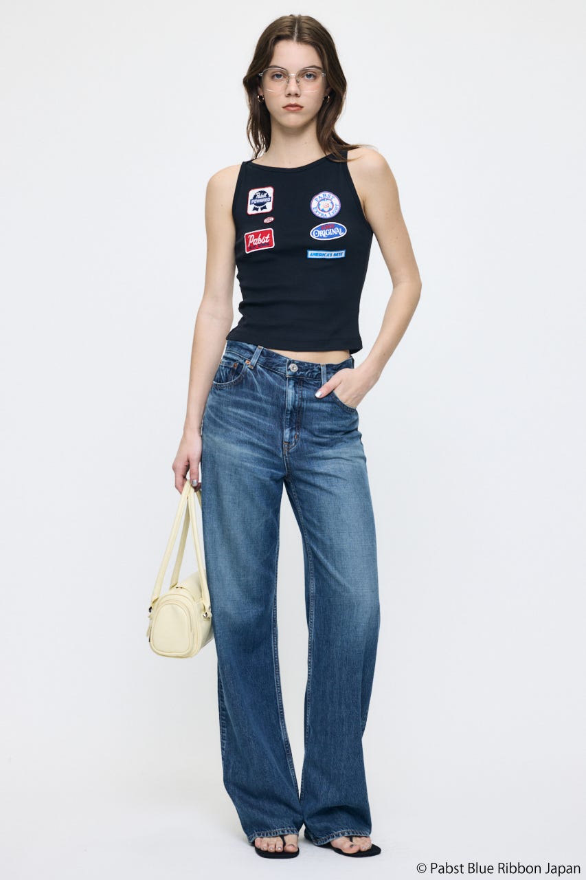 PABST PATCHE タンクトップ BLK FREE