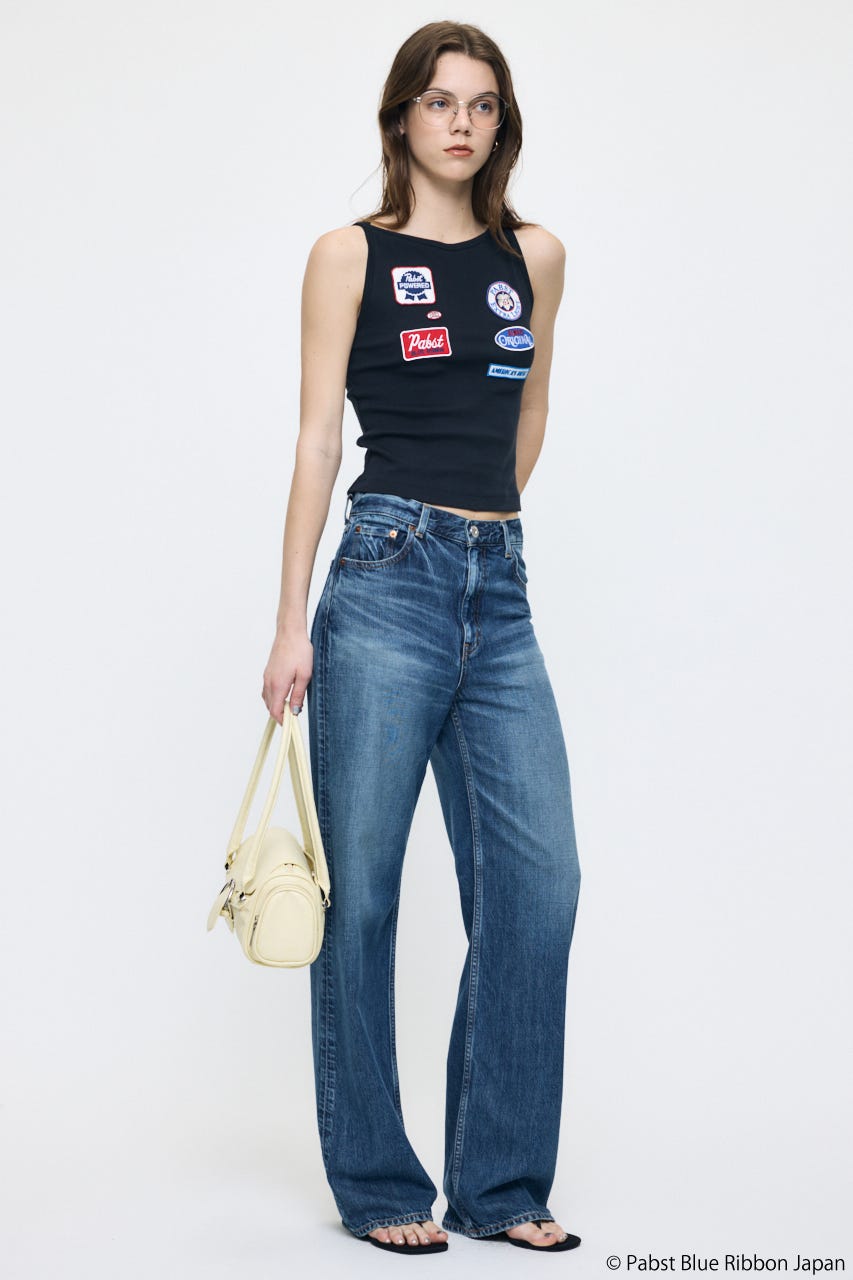 PABST PATCHE タンクトップ BLK FREE