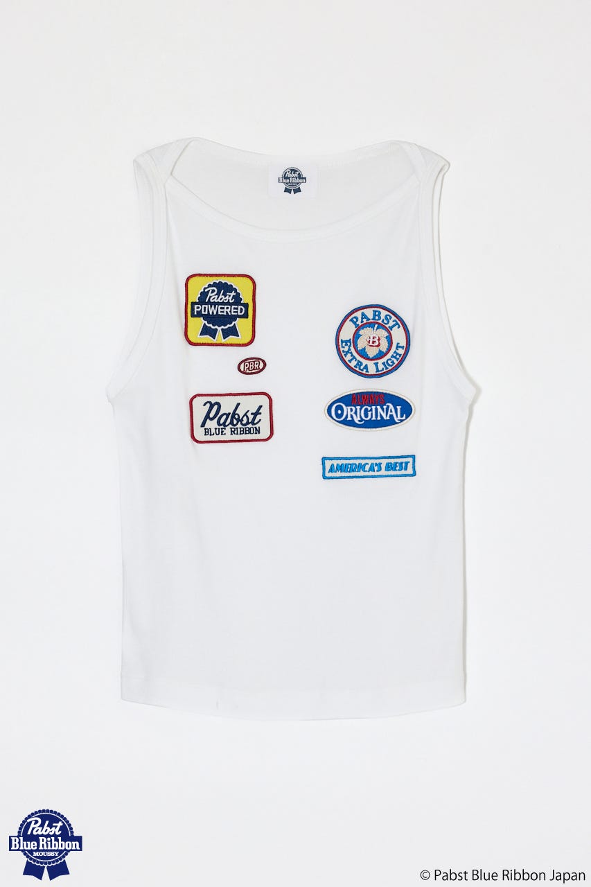 PABST PATCHE タンクトップ WHT FREE