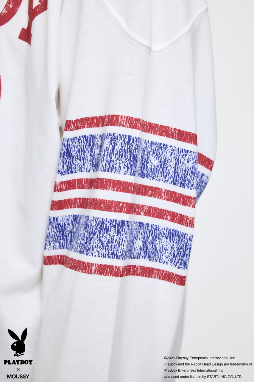 PB FOOTBALL TEE O/WHT FREE