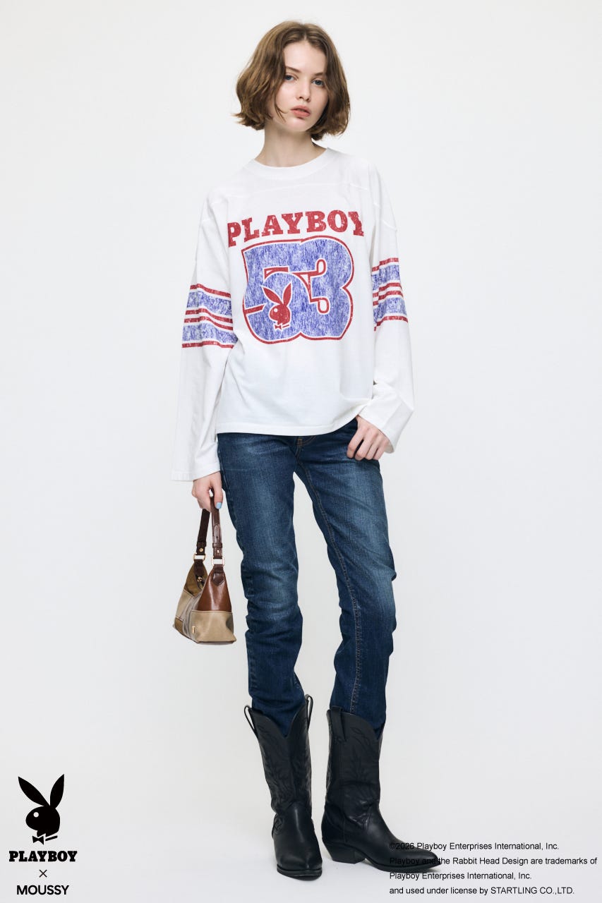 PB FOOTBALL TEE O/WHT FREE