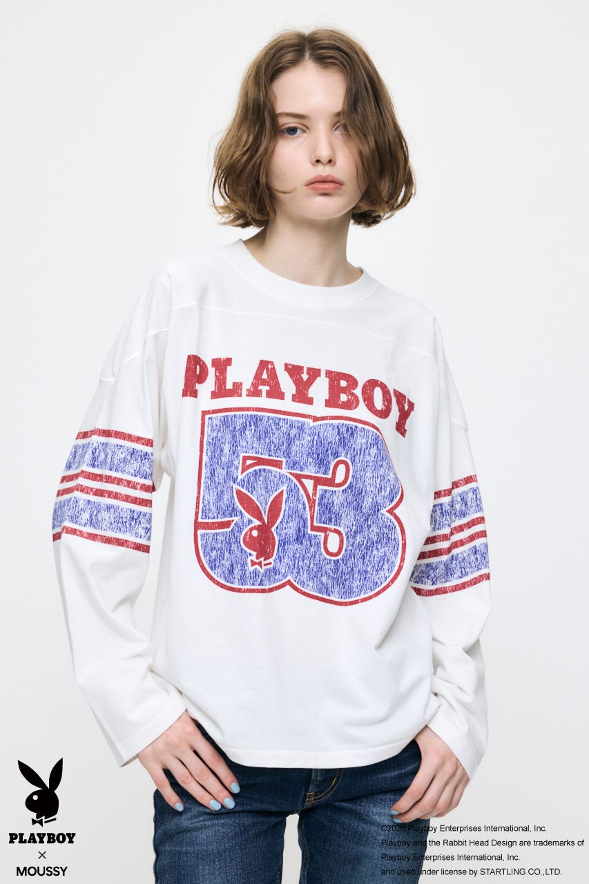 PB FOOTBALL TEE O/WHT FREE