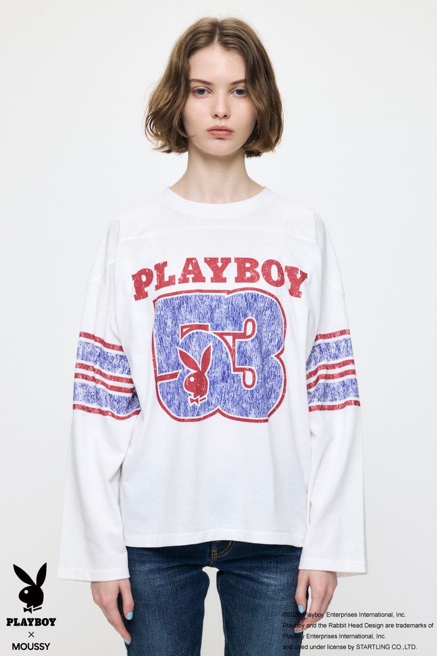 PB FOOTBALL TEE O/WHT FREE
