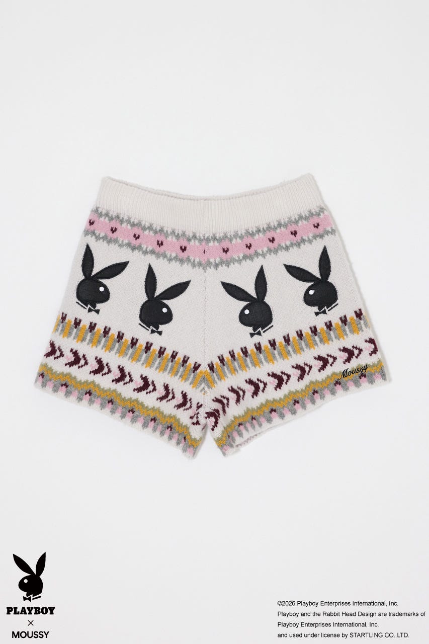 PB JACQUARD KNIT ショーツ O/WHT FREE