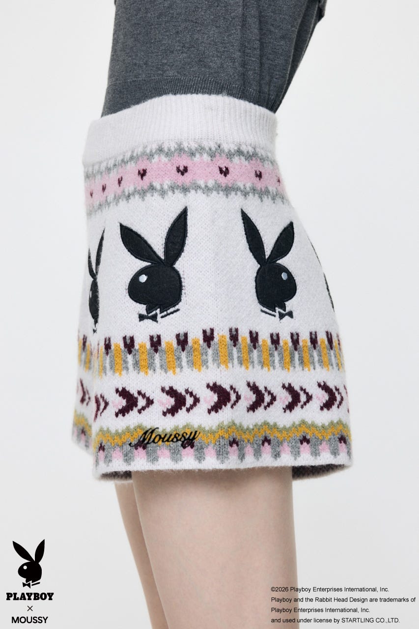PB JACQUARD KNIT ショーツ O/WHT FREE