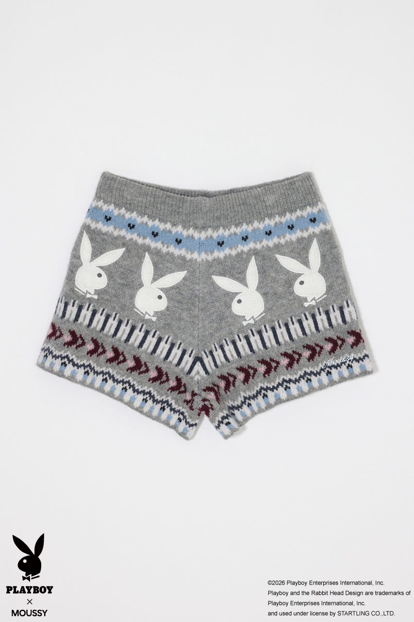 PB JACQUARD KNIT ショーツ T.GRY FREE
