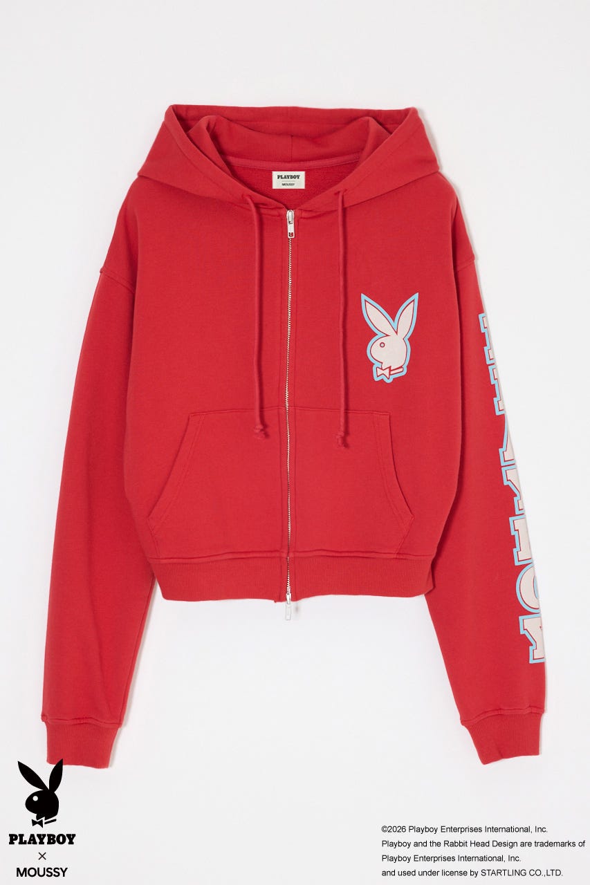PB ZIP フーディ RED FREE
