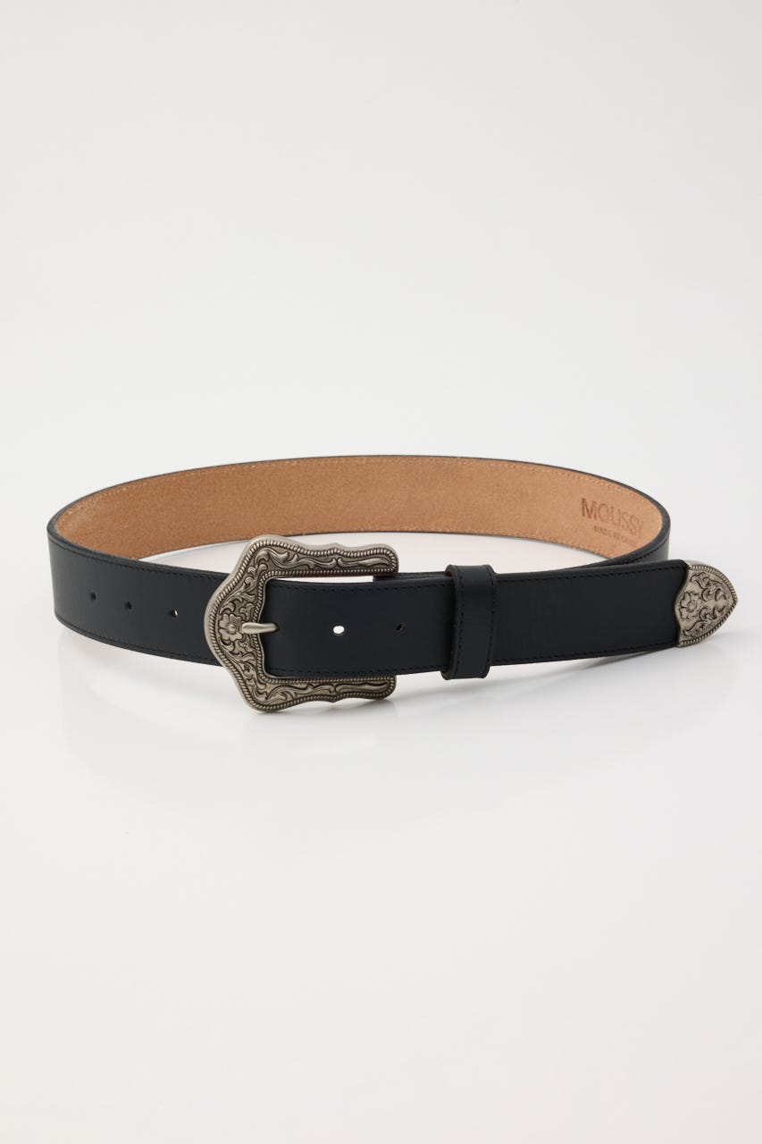 CURVED BUCKLE ベルト BLK FREE