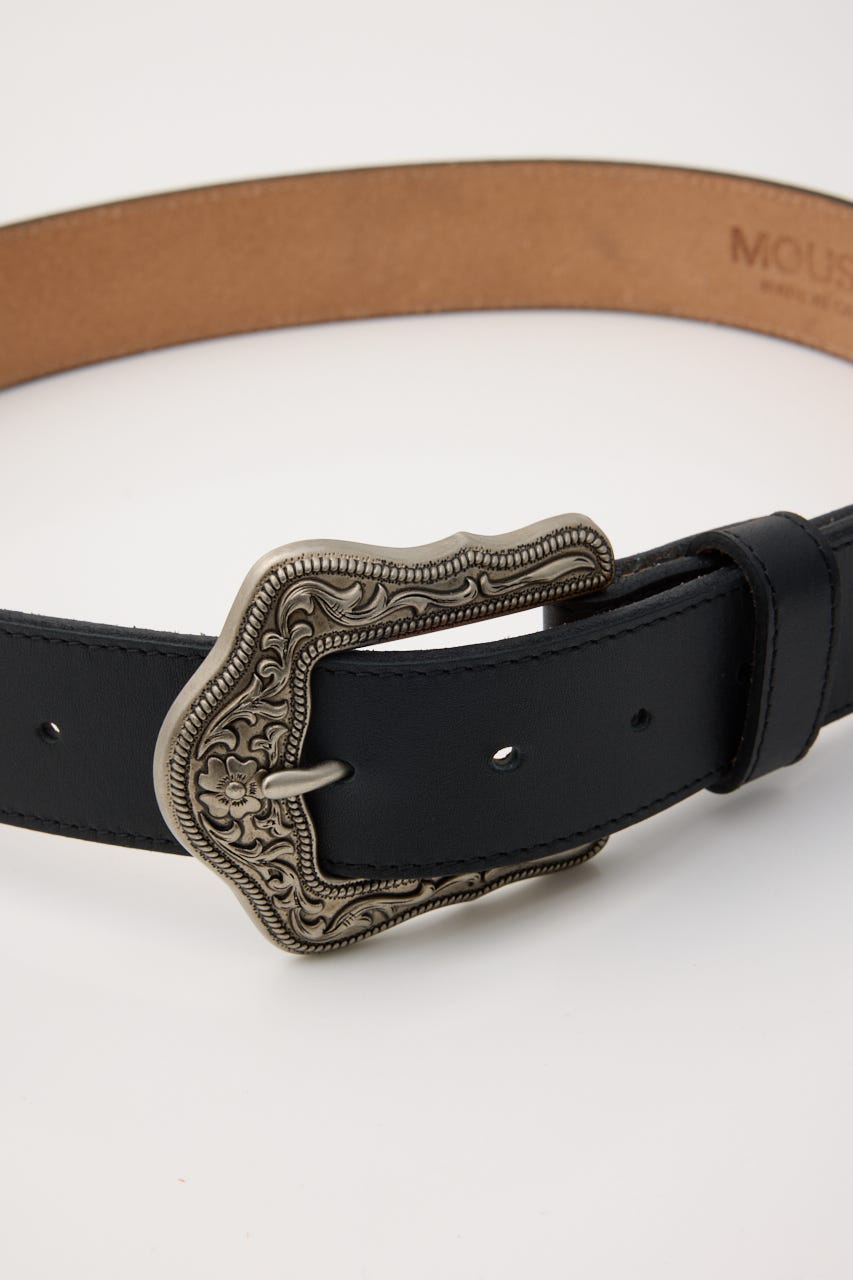 CURVED BUCKLE ベルト BLK FREE