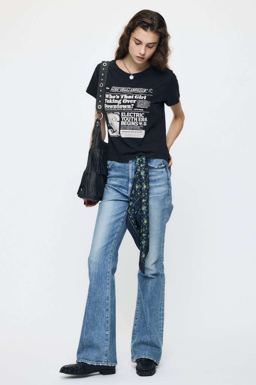 EXTRA NEWS PAPER TEE BLK FREE