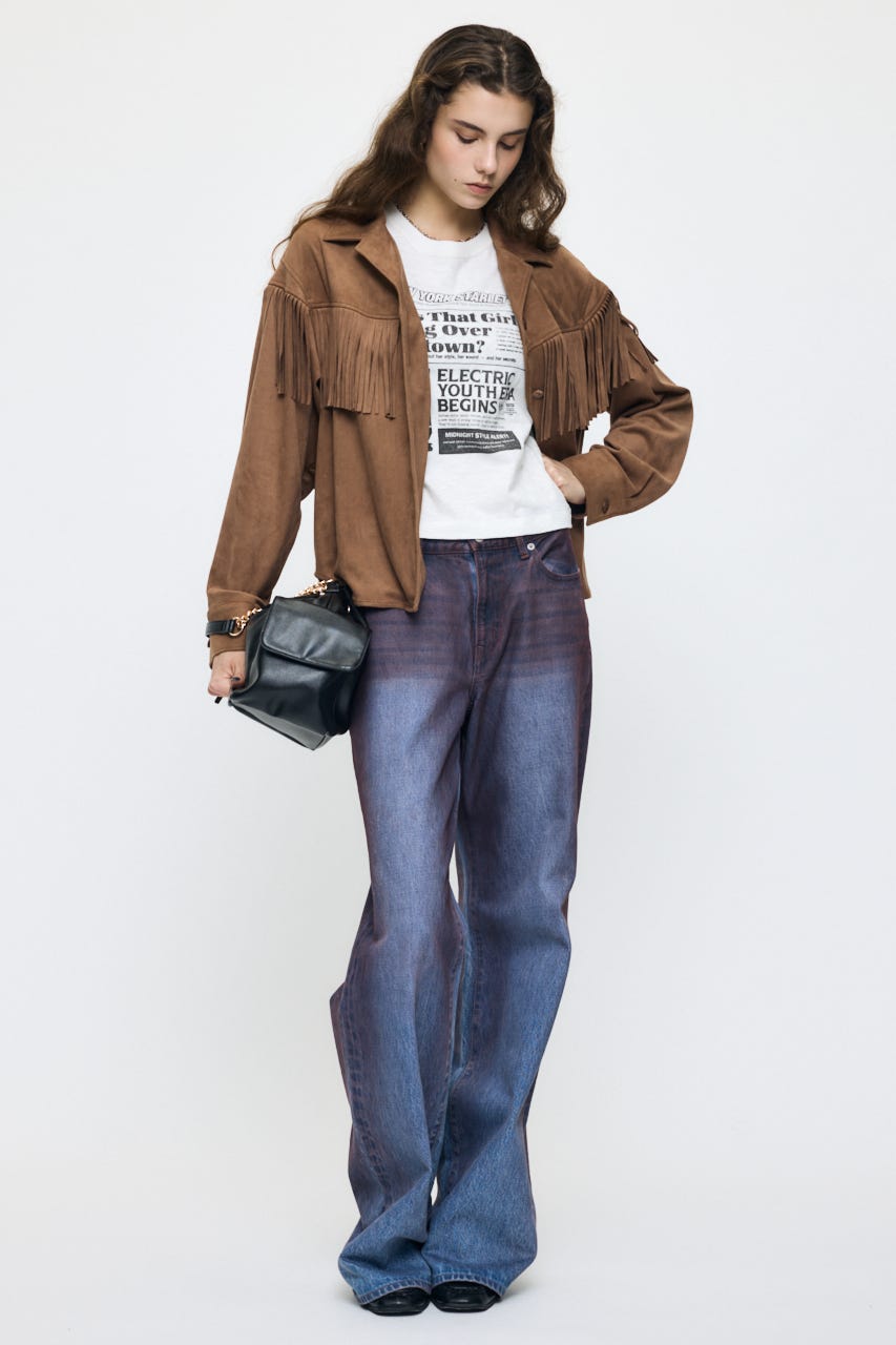 EXTRA NEWS PAPER TEE O/WHT FREE