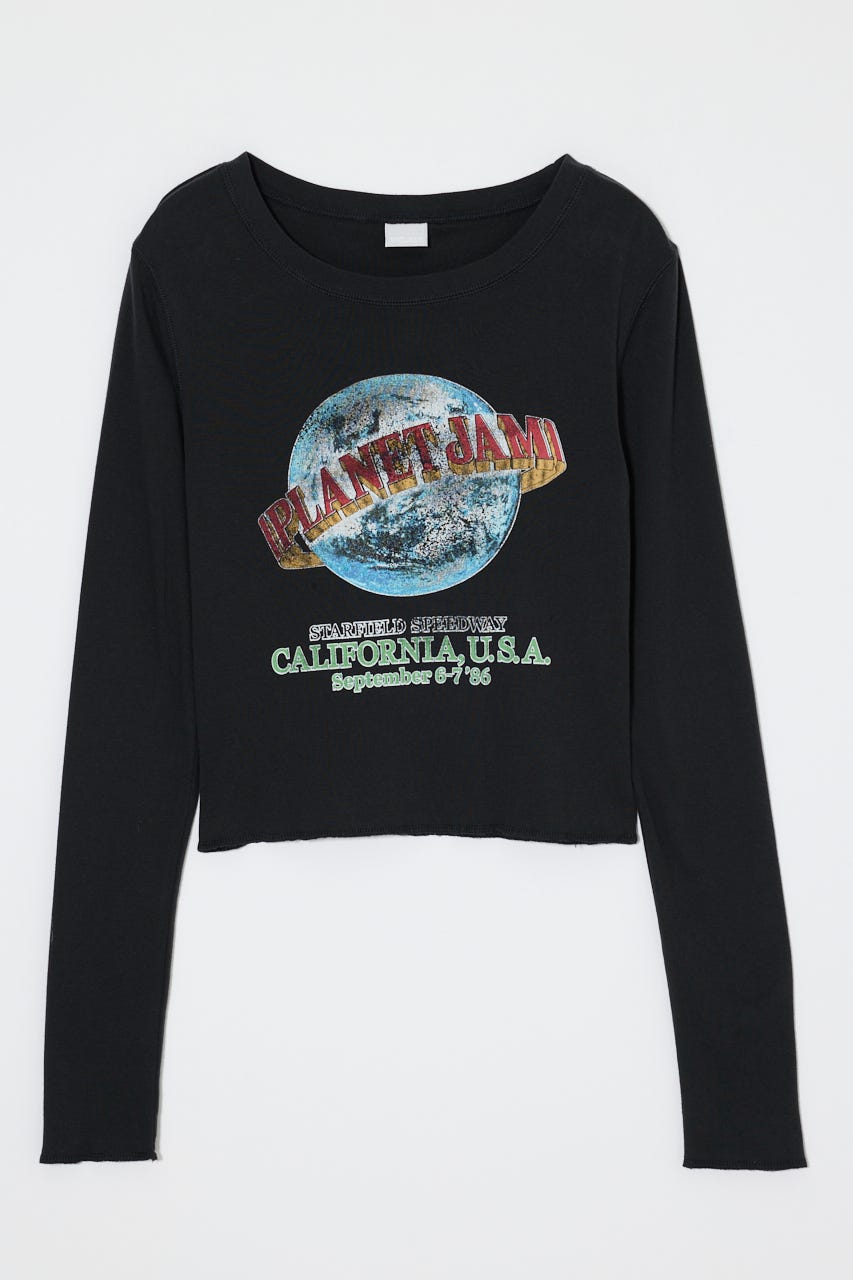 PLANET JAM L/S Tシャツ L/BLK FREE