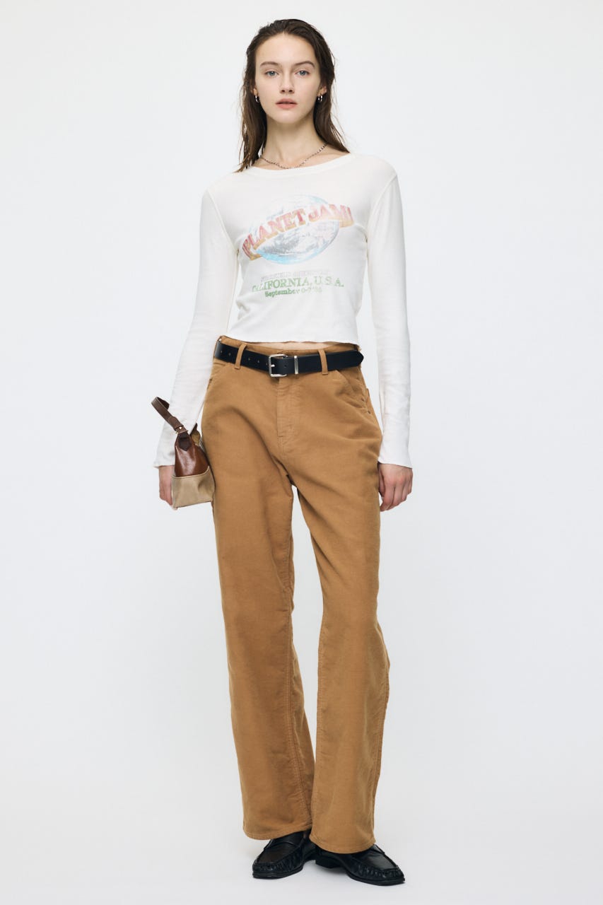 PLANET JAM L/S Tシャツ O/WHT FREE