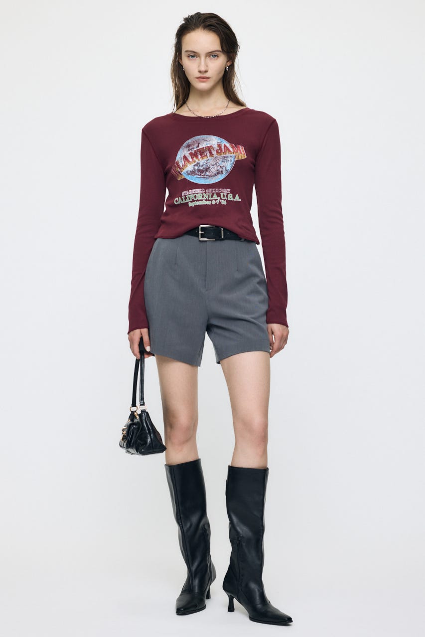PLANET JAM L/S Tシャツ RED FREE