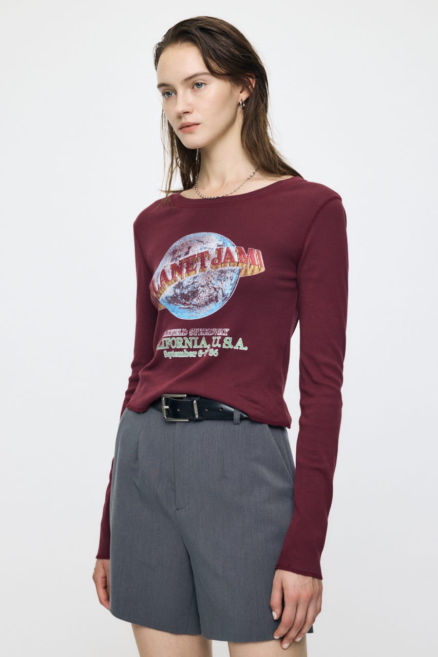 PLANET JAM L/S Tシャツ RED FREE